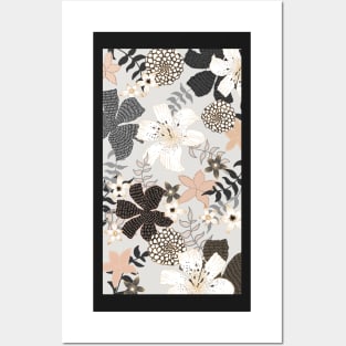 Retro Floral Celestes Studio© Posters and Art